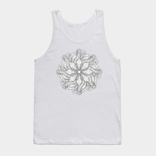 3d Monochrome Beautiful Decorative Mandala Tank Top